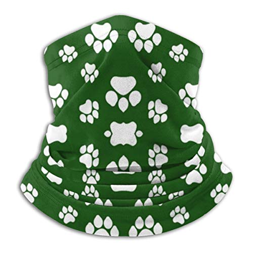 HVUSICOco Doggie Paws Neck Warmer -Headwear Wide Headbands Scarf Head Wrap Mask, Neck