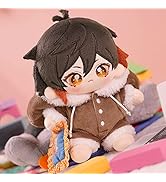KIRA KIRA Genshin Zhongli Plushie with One-Piece Dragon Clothes 20 cm/8'' Anime Game Figure Soft ...