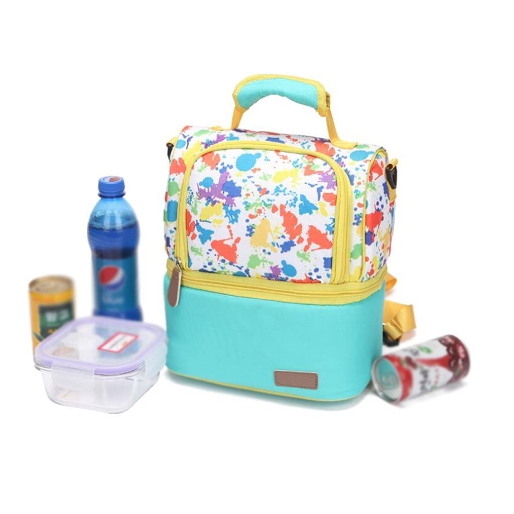 borsa da picnic Auto Picnic Bag Double-Loay Isolamento termico Isolante Picnic Zaino Portatile Pranzo Borsa Adatto all'aperto Camping Office Office Escursioni Cesto portaoggetti da esterno per famigli