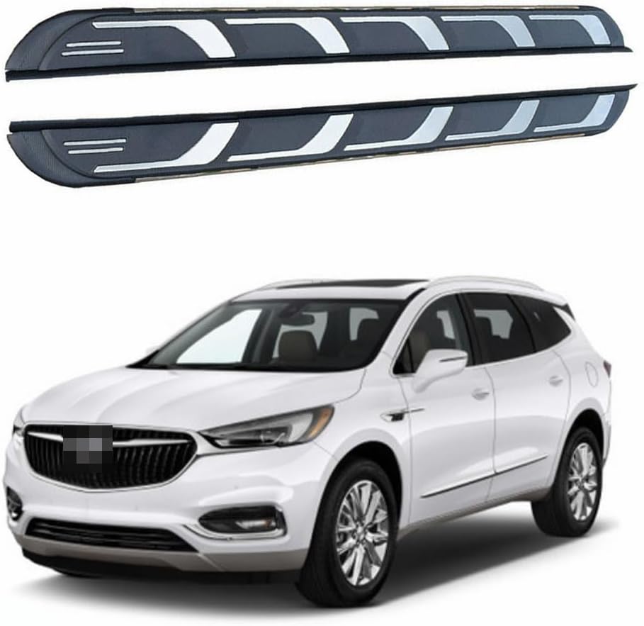 Running Boards Compatible with Buick Enclave 2018-2024 Side Steps 2PCS Pedals Step Bars Car Accessories