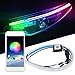 LED Lumière de Jour, 12V 60 CM LED RGB Coloré Feux de Jour, Bandes Feux Diurnes Flexibles, Étanches IP68, pour Phares de Voiture, Feux Arrière, Clignotant (Contrôle Bluetooth APP)