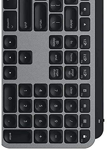 Logitech MX Keys Advanced Illuminated Wireless Keyboard for Mac - Bluetooth/USB (Renewed)