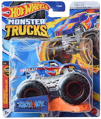 Hot Wheels Monster Trucks Race Ace, 2023 Connect and Crash Car - image 1