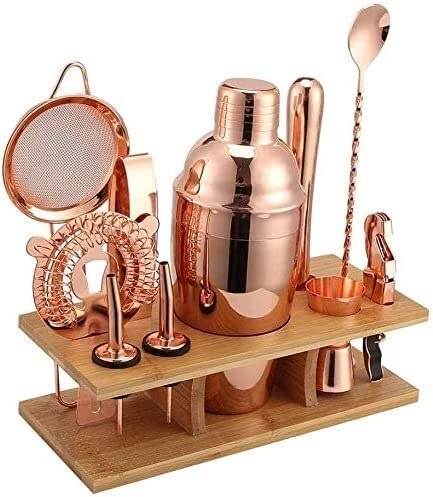 Kit de bar con coctelera de acero inoxidable 24 oz miniatura 6
