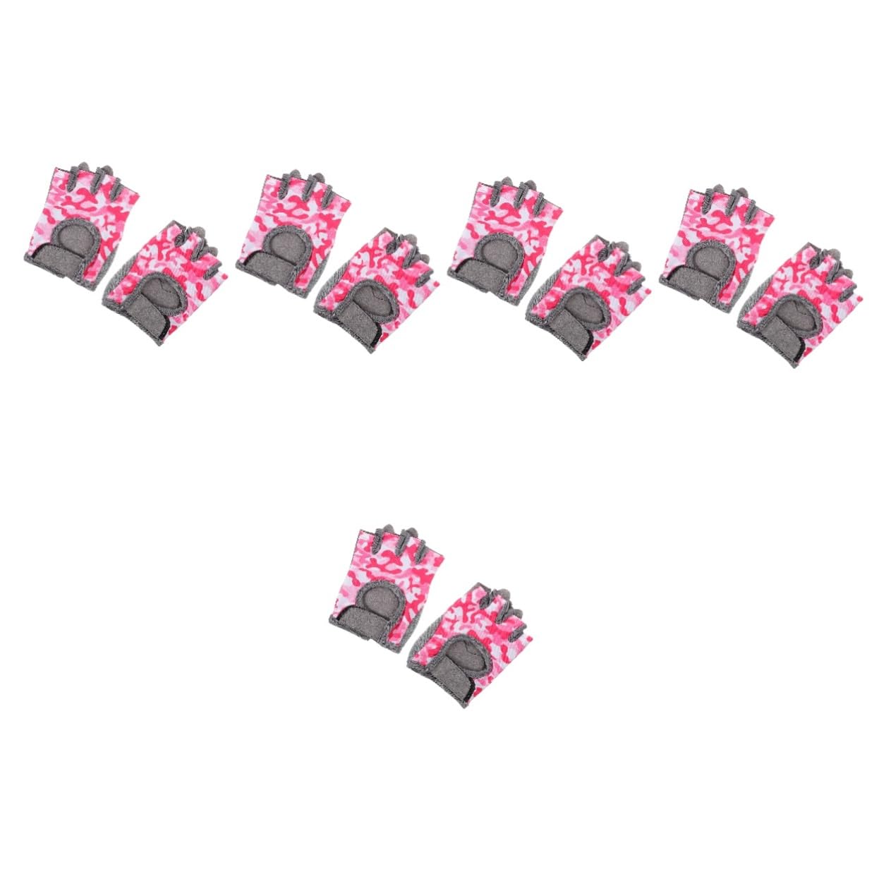 BESPORTBLE 5 Paare Fahrradhandschuhe Für Kinder Fahrradzubehör Angelhandschuhe Winterhandschuhe Angelzubehör Turnhandschuhe Outdoor-Fitness-Handschuhe Nylon Sportwaren Mädchen Elastizität