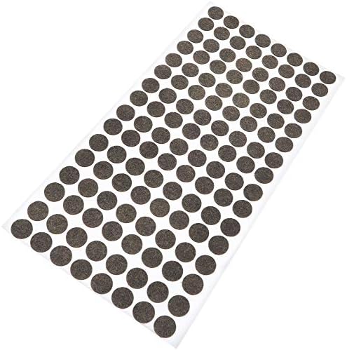 Adsamm® / 16 x Lamellenstopfen mit Filz/Schwarz/ø 21x21-23x23 mm/Quadratisch/Möbelgleiter für