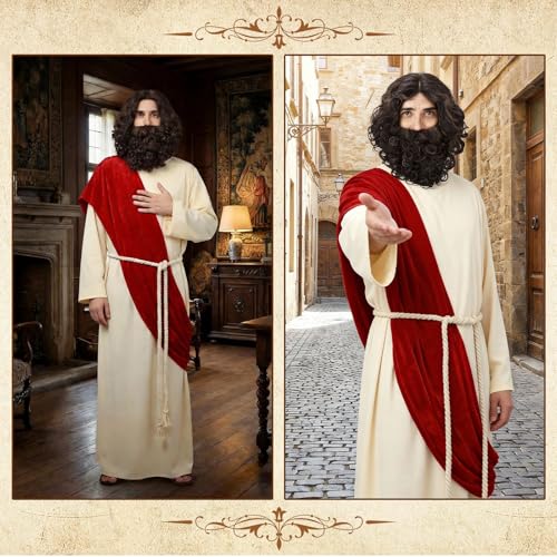 Tenue religieuse de Jésus ample et ajustable pour homme femme