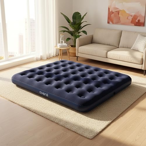 Matelas de voyage floqué Avenli avec lit double gonflable 22cm - 4