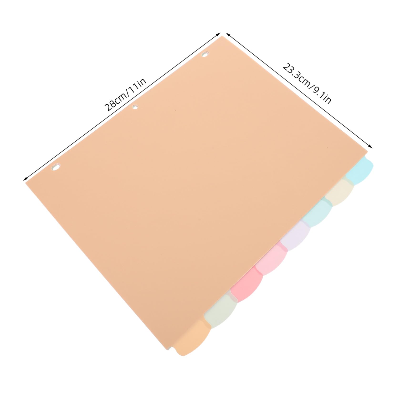 48 Pezzi Divisori Colorati per Quaderno ad Anelli Separatori per Design Resistente e Formato Standard per Ufficio e Scuola