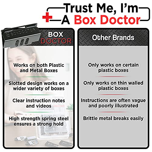 Box Doctor Repair Clips - Fix Loose Outlets And Switches - Electrical Wall Box Repair Clips - 10 Pack #TOP6