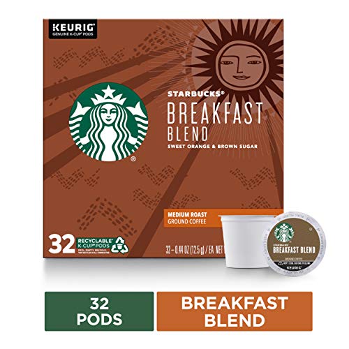 Starbucks Breakfast Blend Medium Roast Single Cup Coffee for Keurig Brewers, 32 Count - //coolthings.us
