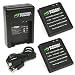 Wasabi Power Battery (2-Pack) and Dual Charger for Samsung EB-BC200 and Samsung Gear 360