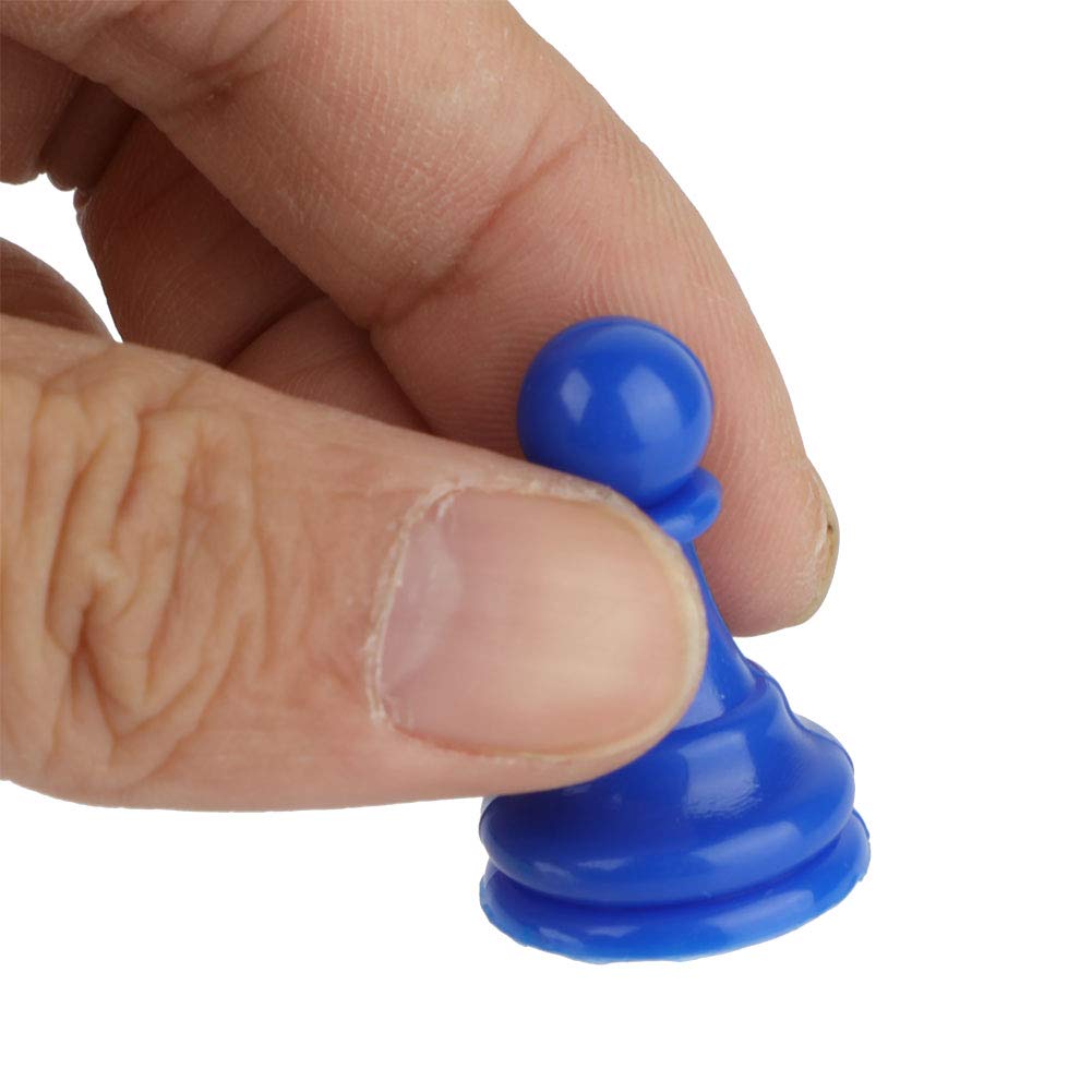 Kolorowy Plastikowy Zestaw Pionków Szachowych Wykwintne Elementy do Gier Planszowych z Kostkami dla Wszystkich Grup Wiekowych Zajęcia w Pomieszczeniach i na świeżym Powietrzu