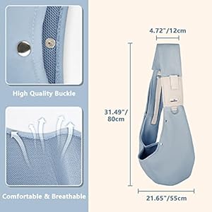   Dog-Sling-Carrier-for-Small-Dogs-Reversible-Front-Dog-Carrier-with-Adjustable-Strap-Hands-Free-Pet-Papoose-Bag-for-Chest-Suitable-for-Puppy-Small-Dogs-and-Cats-for-Outdoor-Travel