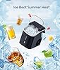 EASYERA Nugget Ice Maker Countertop,Chewable Pellet Ice, 33LBS/24H,Compact Self-Cleaning Ice Machine with Ice Bags,Pebble Ice Maker for Home, Kitchen, RV, Camping #5