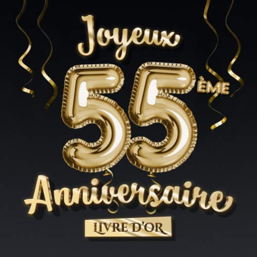 Décoration 55ème Anniversaire En Or Rose - Set Complet Avec Bannière, Ballons Chiffres 55, Cœurs, étoiles, Confettis - Pour Fête Femme, Décoration Murale Festive
