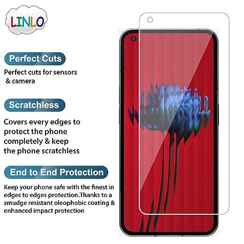 Image of Tempered Glass Screen Protector Compatible for Nothing Phone 1 5G with Full Screen Coverage; Except Edges and Easy Installation Kit(Transparent), Pack of 1