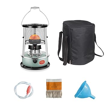 Paraffin Kerosene Stoves Handheld Picnic Heaters Portable Outdoor Warming Heaters Winter Camping Stoves Fishing Warmer Household Cold Weather Heaters BlueSet B