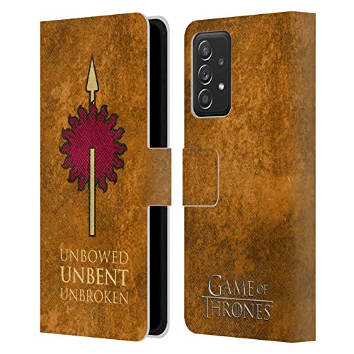 Protection Samsung Galaxy A53 5G Game of Thrones étui portefeuille cuir et antichoc noir Martell