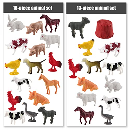 Uposao Bauernhoftiere Tierfiguren,16 Stück PVC Kunststoff Realistische Bauernhof Spielzeug Spielfigurenset Party Favors… – Bild 6
