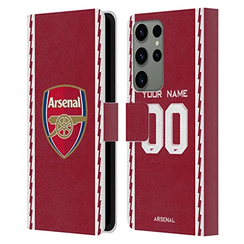 Coque Samsung S23 Ultra Arsenal FC en cuir Head Case Designs personnalisé