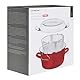 Premier Housewares 102114 Deep Fryer Friteuse, emaille, 5 liters, rot, 33 x 27 x 16 cm
