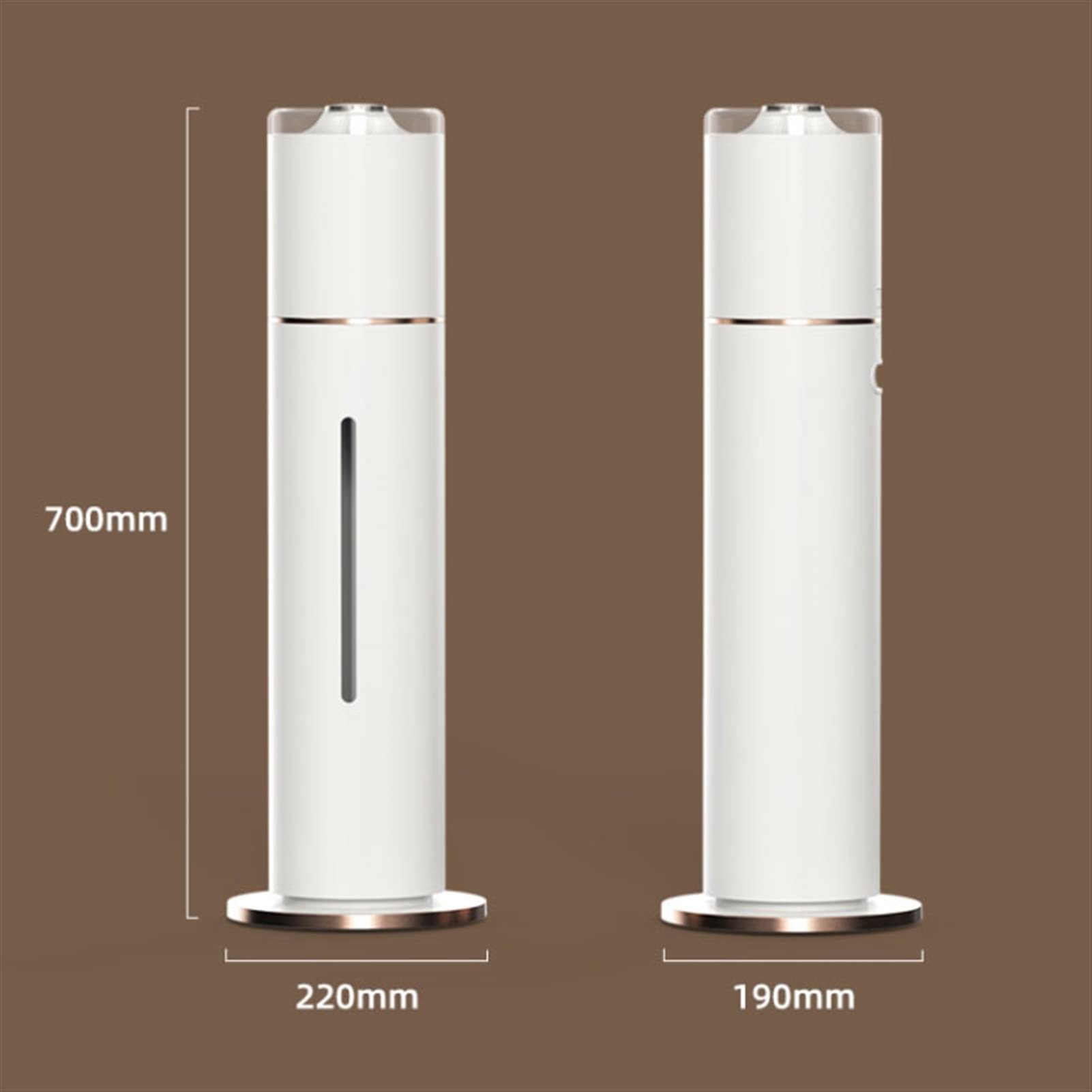 Umidificatore Ambiente Umidificatore di grande capacità da 8 litri, diffusore di olio con riempimento dall'alto - Spegnimento automatico - Controllo intelligente con umidostato - Umidificatori silenzi