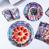 Zoom IMG-2 62 pezzi stoviglie per feste Zoom IMG-2 62 pezzi stoviglie per feste