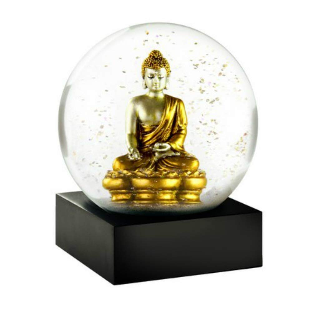 Buddha Snow Globe in Gold