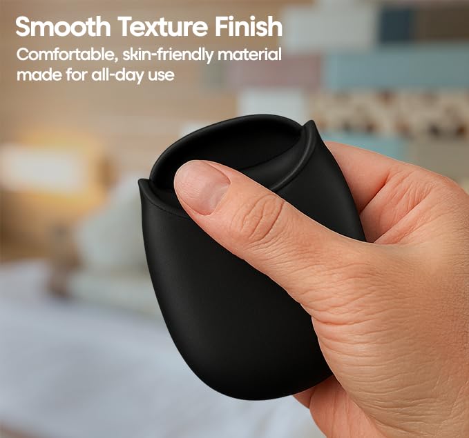 Image of Sounce Small Portable Protective Silicone Earphone Case Pouch Travel Cable Storage Holder Organizer for USB Charger Cords Earbuds and Small Accessories Headphone Keeper Black