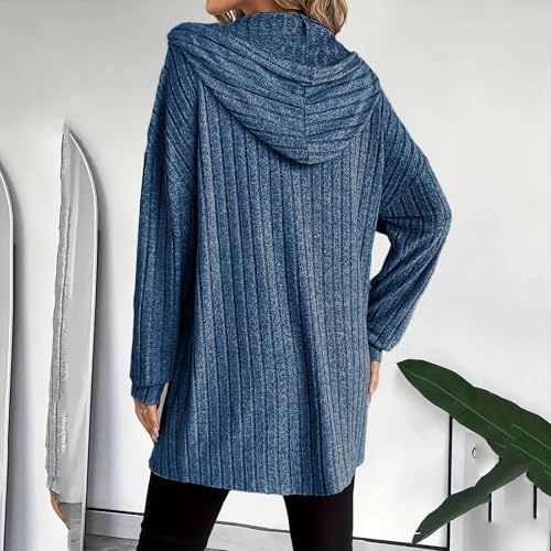 Cardigan Sweaters for Women Lightweight Open Front Thin Long Cardigans Long Sleeve Hooded Knit Sweater Fall Outfits4