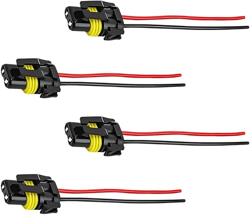 Miniatura 9 de 2 PCS Enchufes de Bombilla 9005 HB3 9006 HB4 9012, Conector de Faro Adaptador Hembra Arnés de Cableado Enchufe, Enchufe de Cable de Faros Delanteros