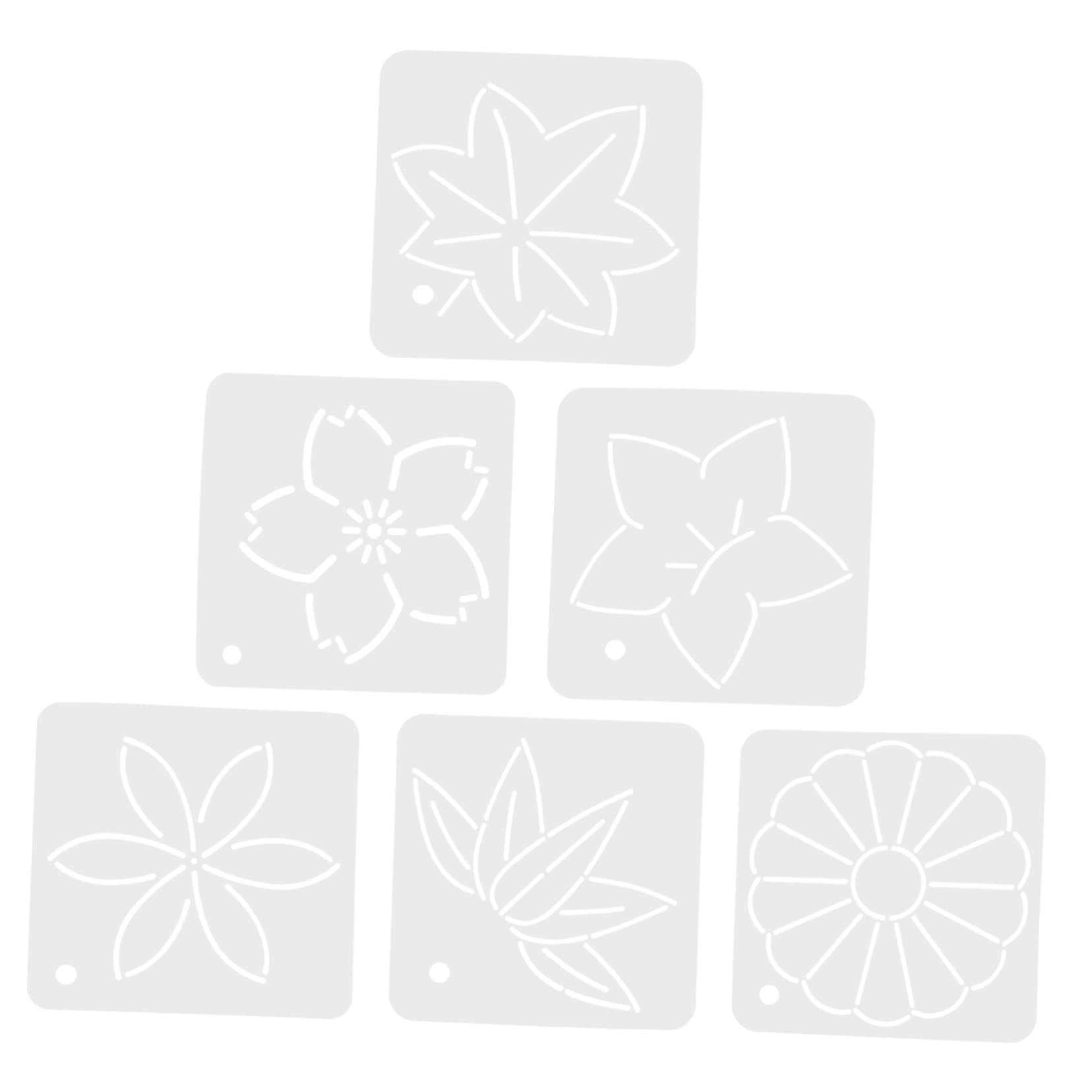 6 Stencil Per Patchwork Floreali - Modelli Da Cucito E Trapunta Fai Da Te Facili Da Usare - Foto 12