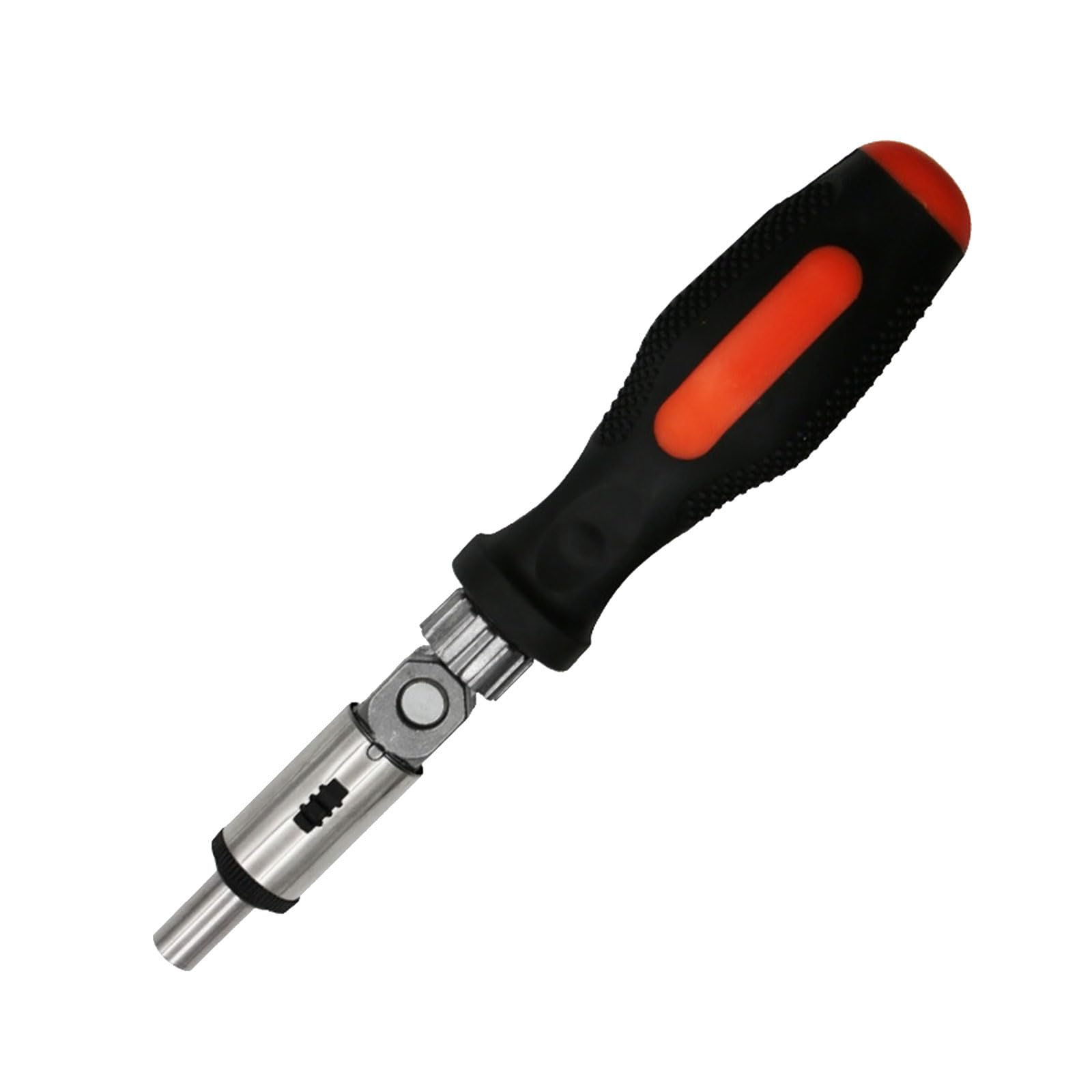 Limtula Type B Ratcheting Screwdriver 1 / 4Inch Inside Hexagon Screwdriver 0-180 Degree Adjustable Ratcheting Bit Holder Professional Hand Tool