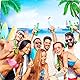 Beach Party Hintergrund Hawaii Deko Beach Surfing Backdrop Aloha Party Decoration Tropical Seaside Palm Trees Fotografie Hintergrund für Hochzeit Geburtstag 6×3.6ft