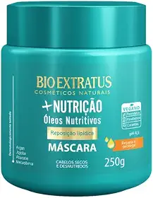 Máscara Capilar + Nutrição Bio Extratus 250g Óleo Nutritivos Repara e Protege