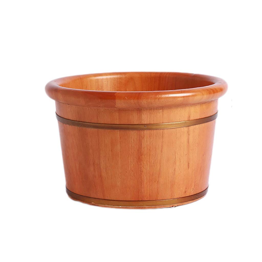 Secchio per pediluvio in legno, barile per pediluvio, barile per piedi in abete, design dell'orecchio ispessito, adatto a famiglie, sale massaggi, hotel, ecc. Super facile da usare Comfortable