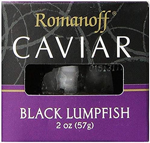 Romanoff Caviar Black Lumpfish, 2 Ounce Jar