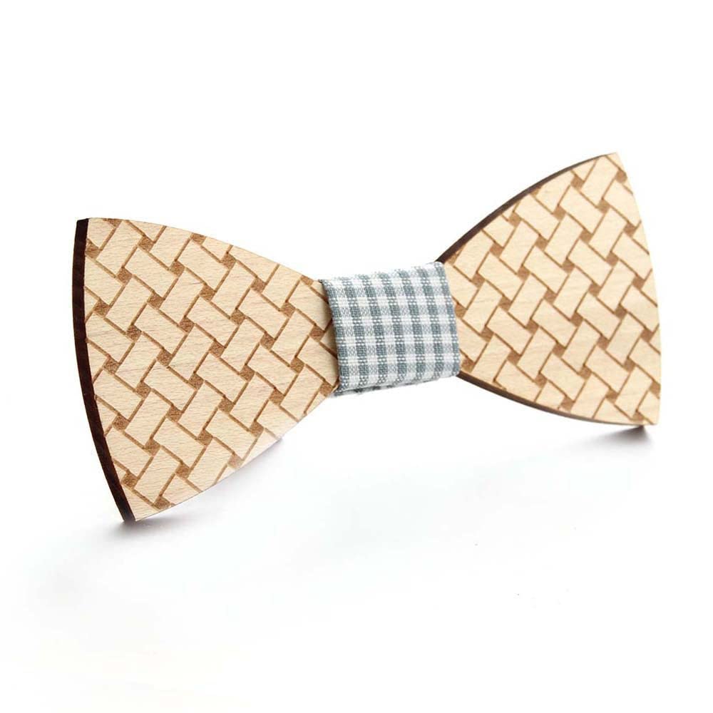 Huang-wei-mz Nœud Papillon En Bois Pour Homme - En Bois Pointu - Pour Femme - En Bois - Pour