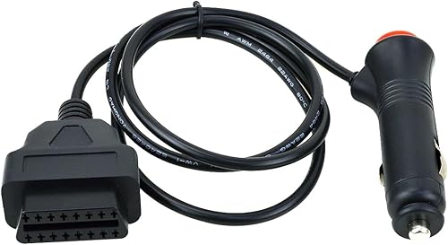Miniatura 5 de Encendedor con botón de interruptor a OBD2 16Pin conector hembra ECU Cable 12V DC Fuente de alimentación (1M/3.3ft) Cambiar encendedor de