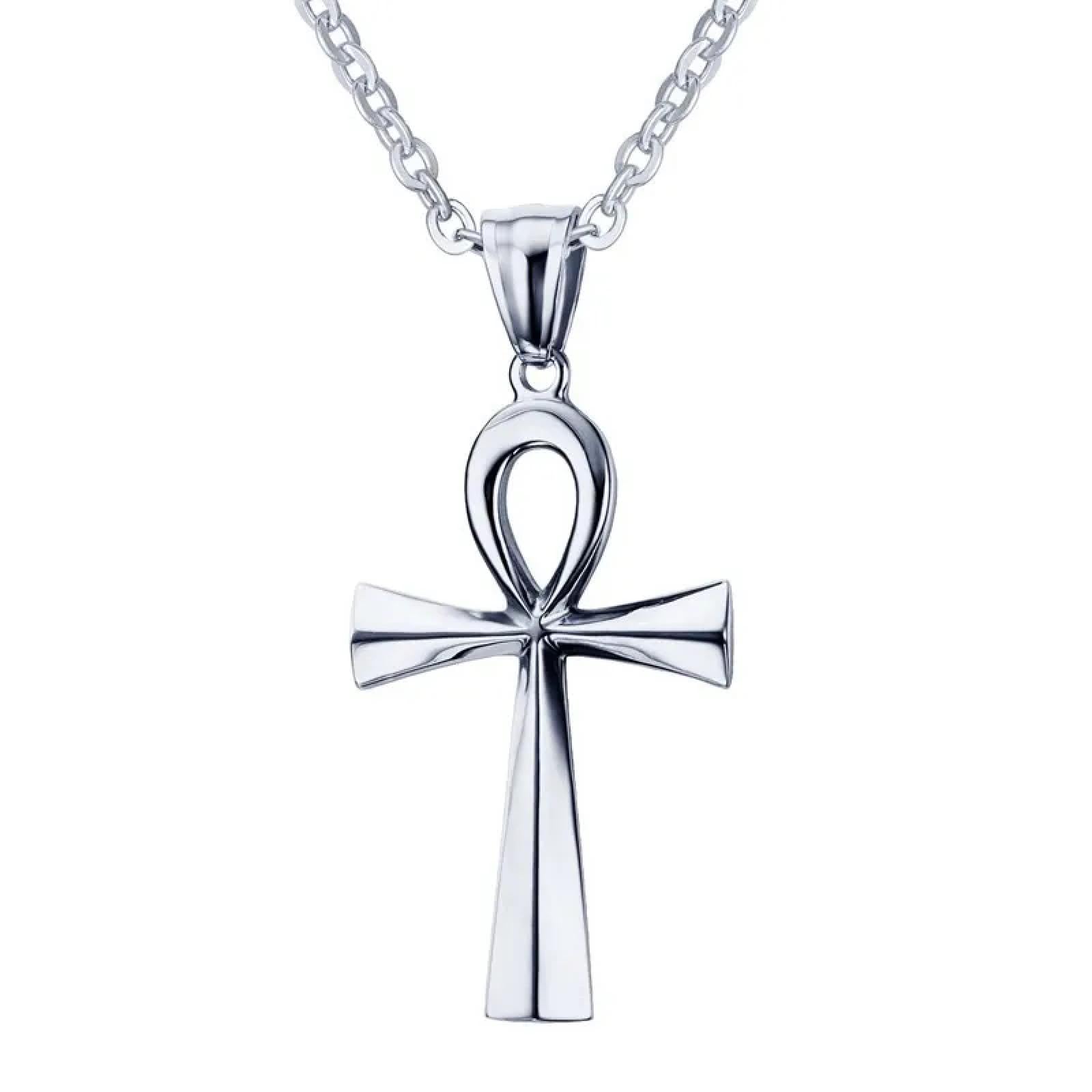 SiVaji Necklace Collar Colgante Cadena Hombre Mujer Joyas Necklacecollar Cruz Colgante Hombre