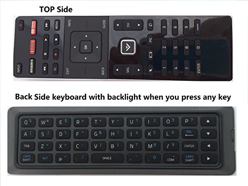 New QWERTY Dual Side Remote XRT500 with Backlight fit for 2015 2016 VIZIO