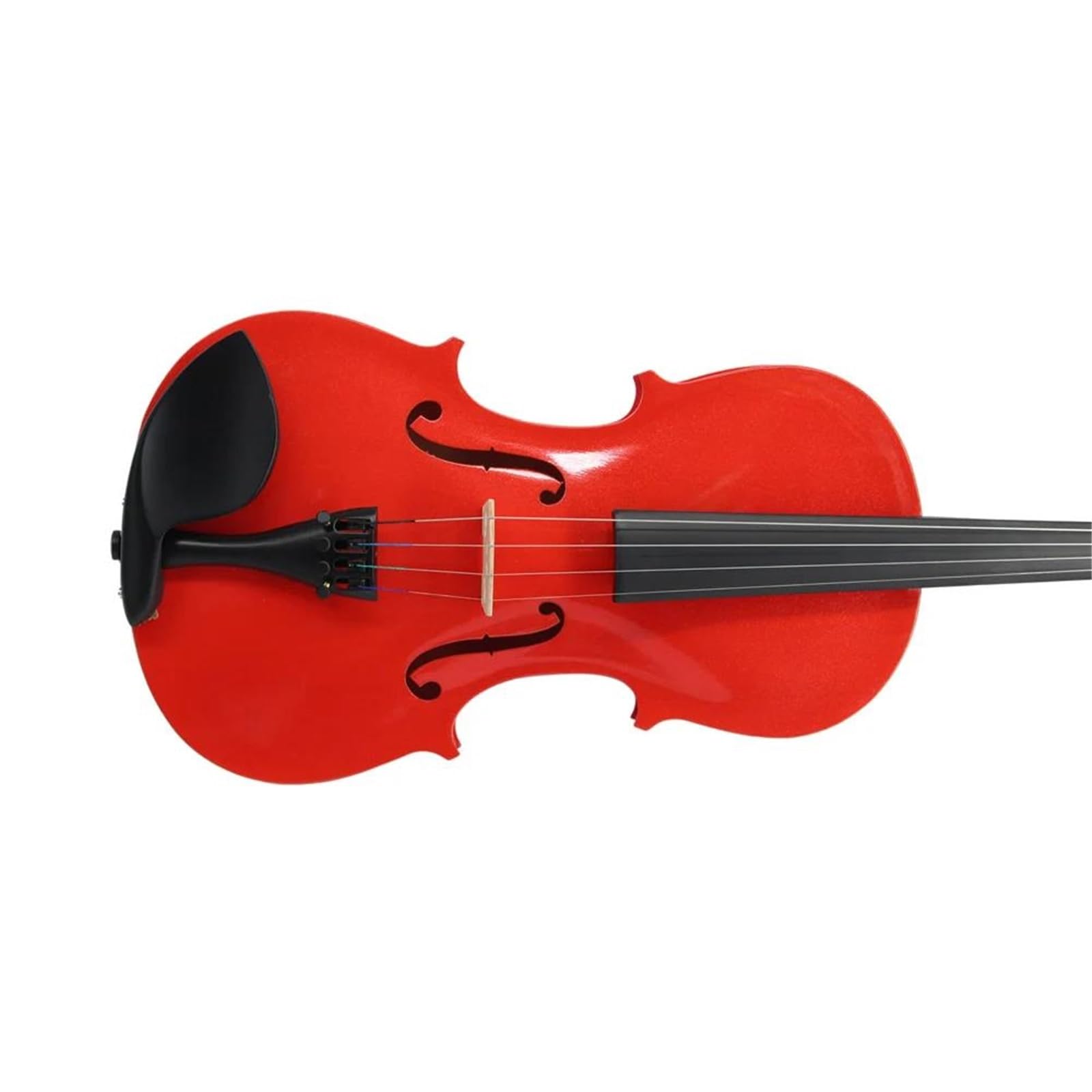 Violino 3/4 Violino Acustico In Legno Massello Rosso Con Custodia Per Archetto Corde Per Poggiaspalle E Sordina Adatta Ai Principianti