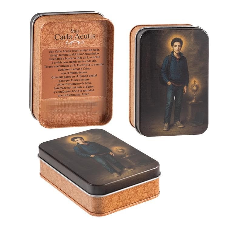 DRW Estampitas San Carlo Acutis 60 Unidades 6x1x9 cm
