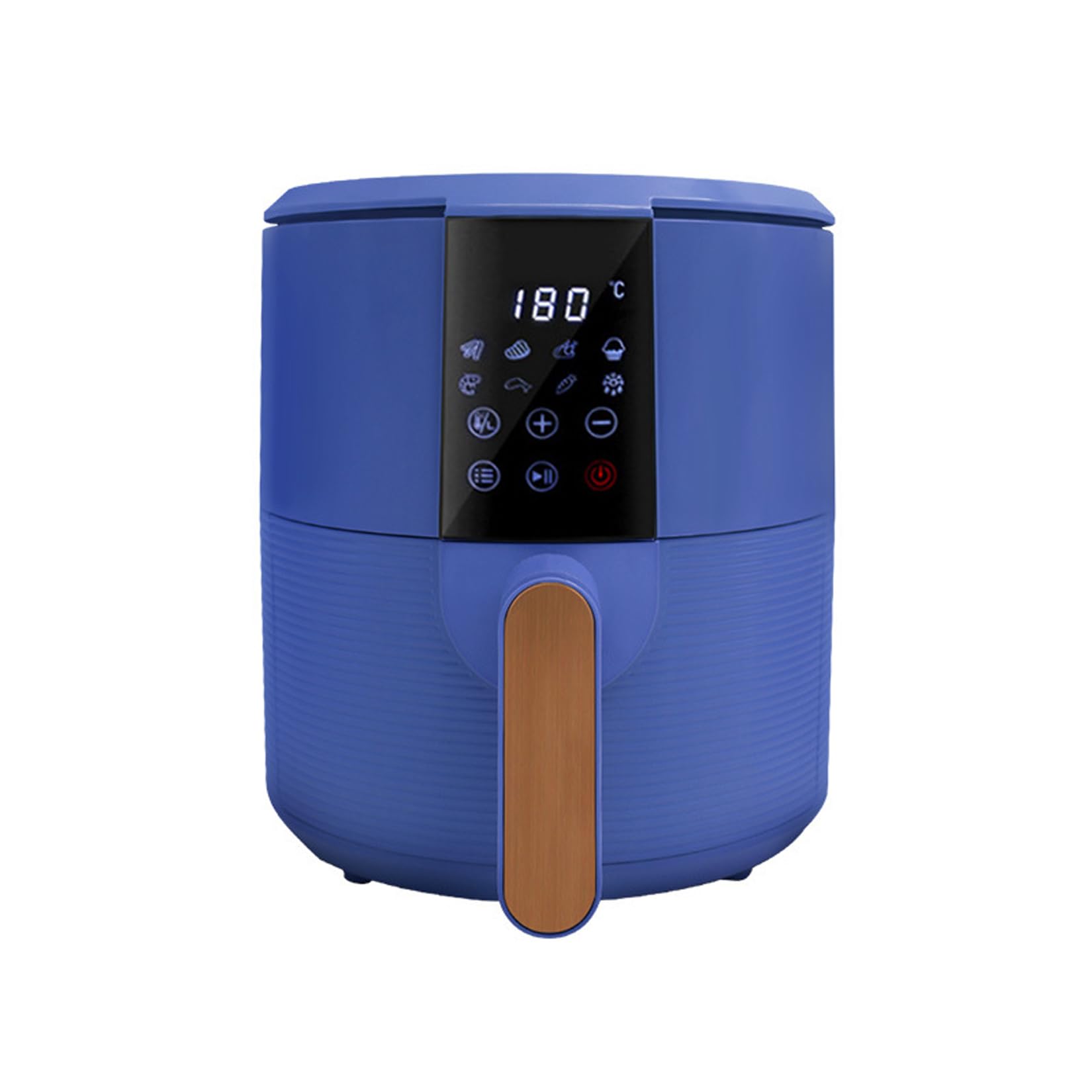 BNEI Freidora de 3 litros, 1200 vatios - Sin Aceite - Control táctil Inteligente - Revestimiento Antiadherente - 8 menús preestablecidos, Azul