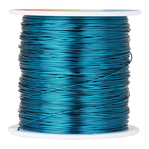 Tarnish Resistant Copper Wires 24 Gauge/0.5mm Thick, 203 Feet Long, Blue