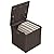 Suncast 60 Gallon Resin Outdoor Patio Storage Box, Java
