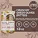 ARTIGIANI DEI SAPORI - Italian Cracked Green Olives, 9.8 oz, Product of Italy