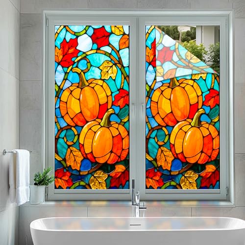 Película decorativa para ventana efecto vitral 17.7x39.3 pulgadas miniatura 5