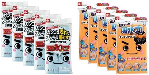 Amazon Co Jp セット買い レック 激落ち クロス マイクロファイバー 10枚入 5個パック 計50枚 レック すいすいクロス 強力吸水クロス 5枚パック ホーム キッチン